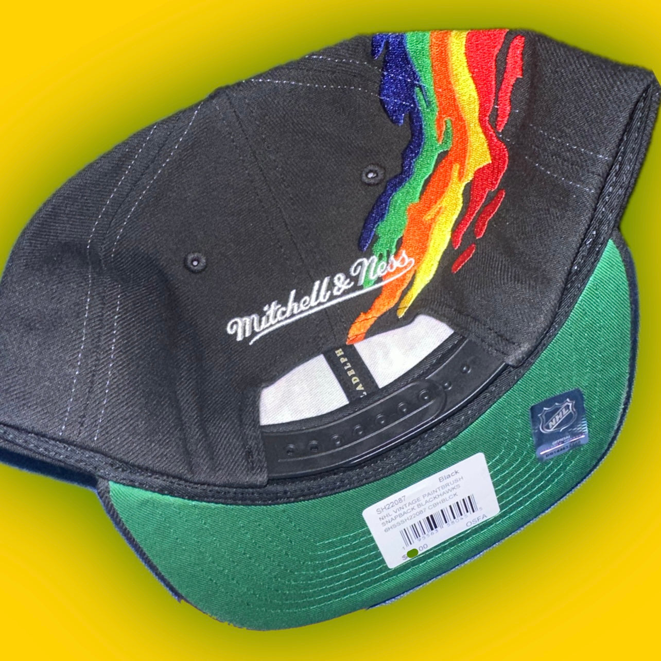 Chicago Blackhawks Authentic Mitchell & Ness™️ Paintbrush Snapback