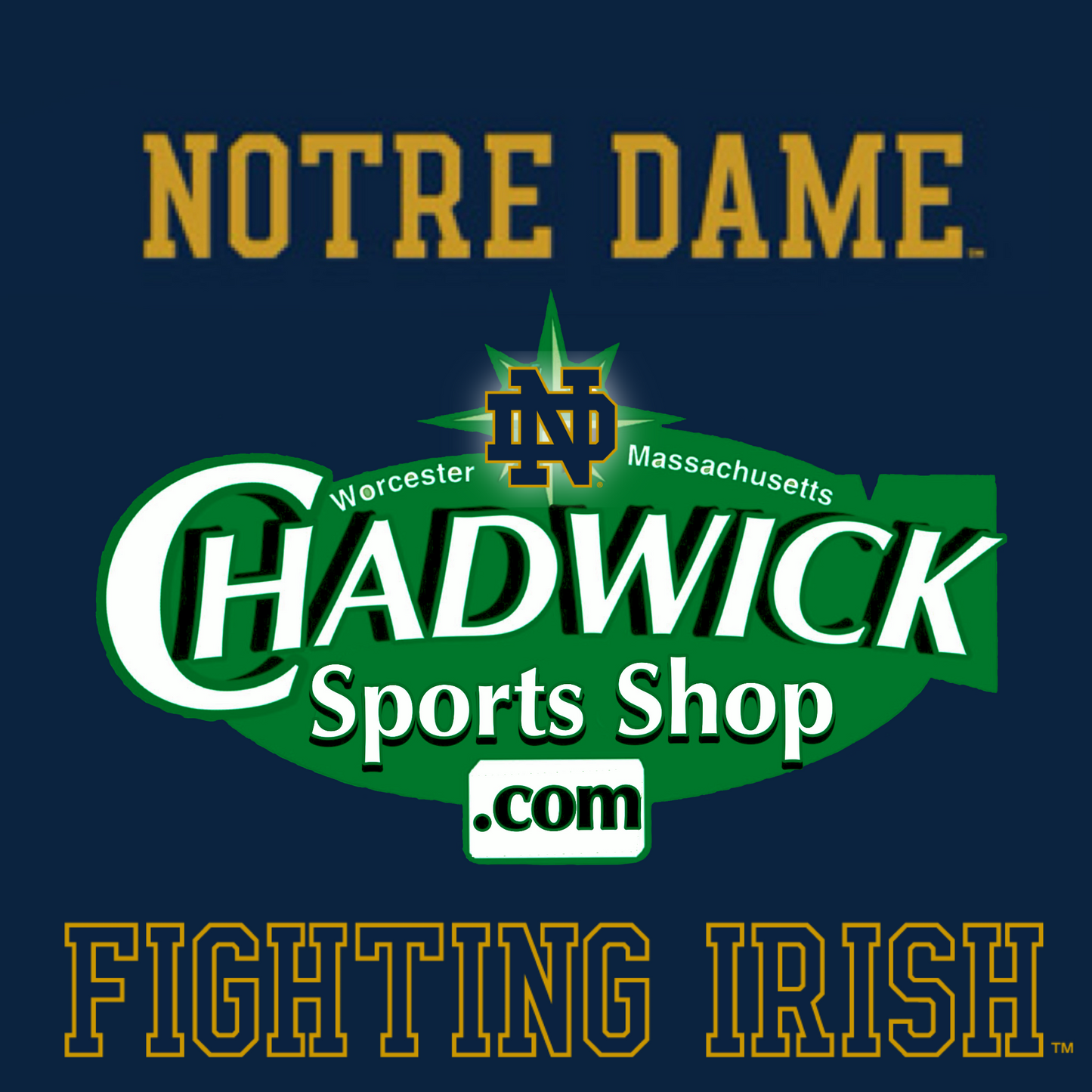University of Notre Dame Fighting Irish Authentic Champion™️ Football Jersey (#3)
