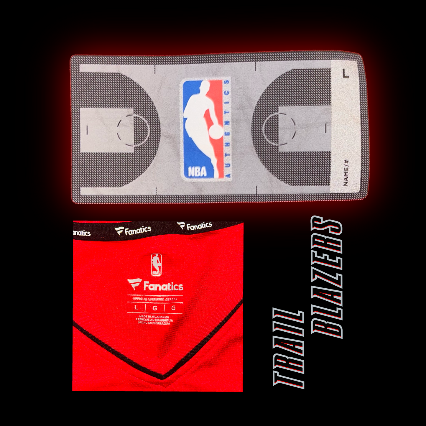 Portland Trail Blazers Damian Lillard (#0) Authentic Fanatics™️ NBA Jersey