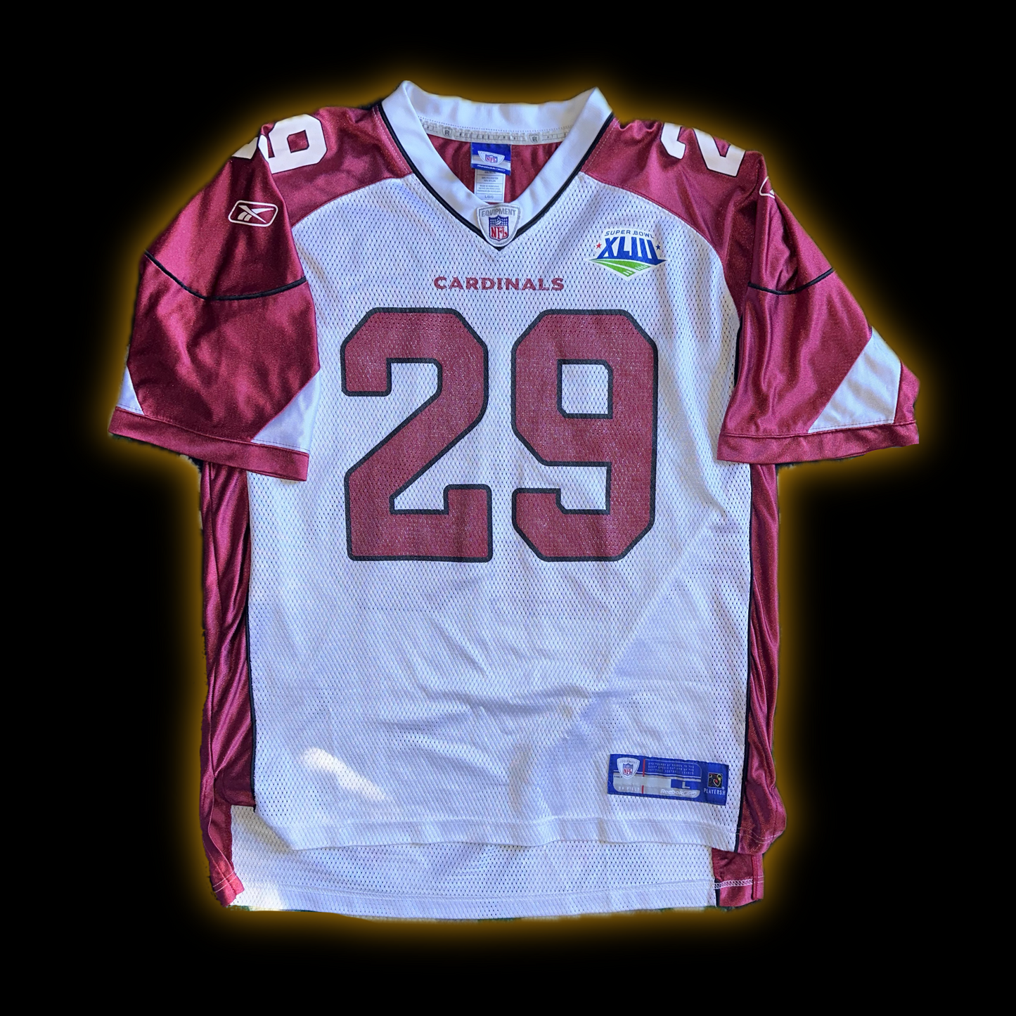 Arizona Cardinals Dominique Rodgers-Cromartie (#29) Authentic Reebok™️ Road White Super Bowl XLIII Jersey