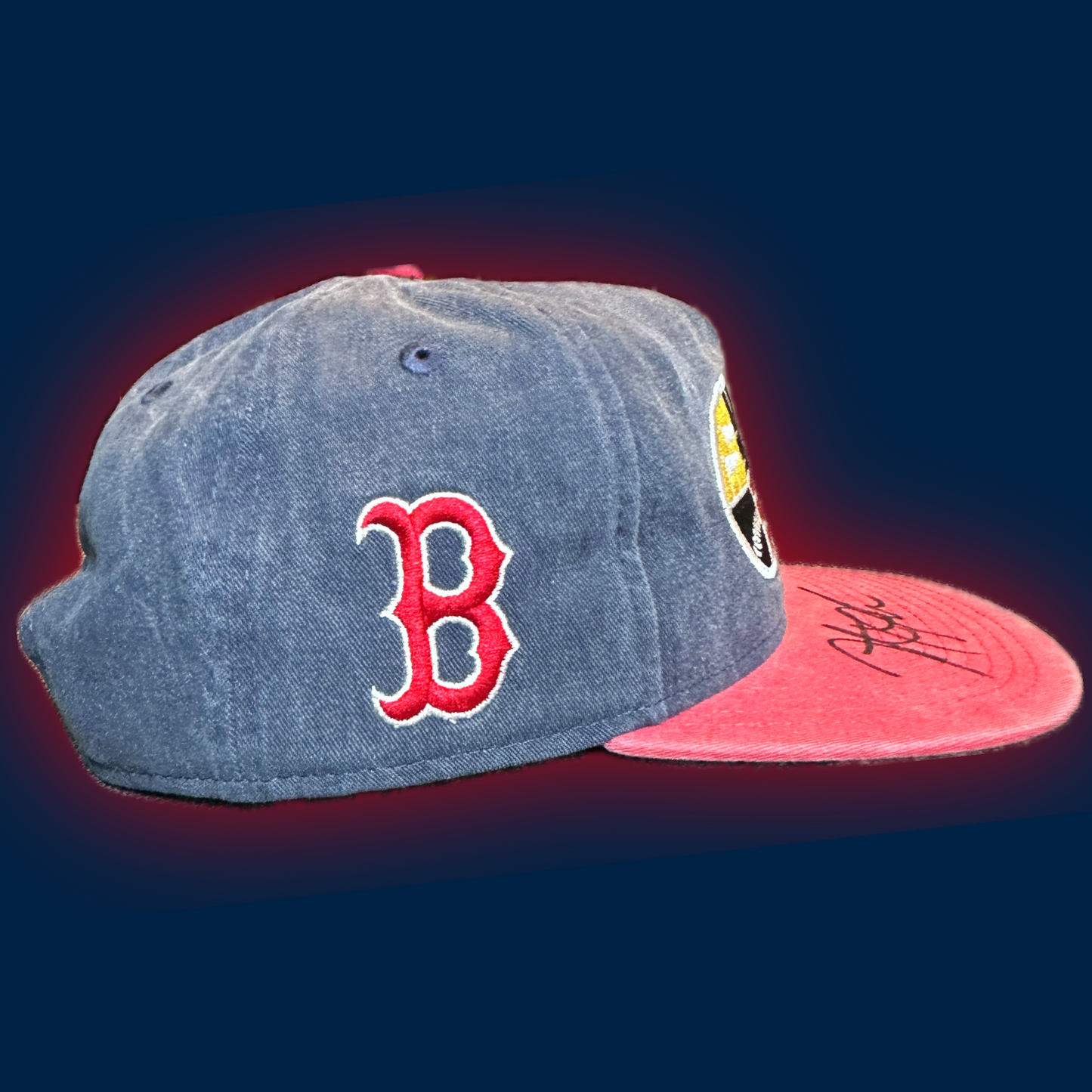 Boston Red Sox Authentic New Era™️ 2007 World Series Snapback Autographed by Jonathan Papelbon (#58)