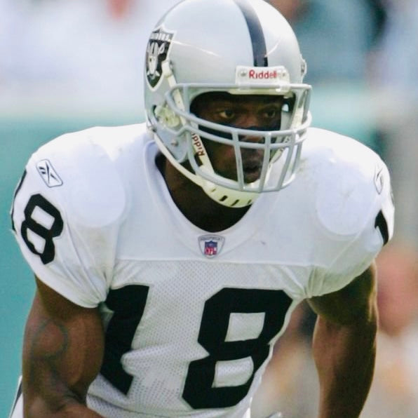 Oakland Raiders Randy Moss (#18) Reebok NFL Authentic Silver Alternate Jersey