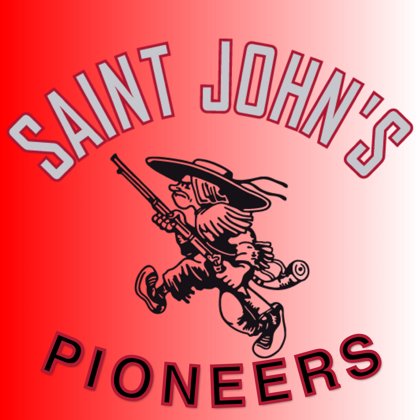 Saint John’s High School (Shrewsbury, MA.) Pioneers Authentic Game Worn Hockey Jersey (#26)