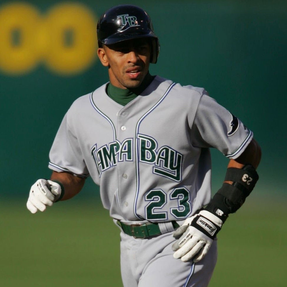 Tampa Bay Devil Rays Majestic Authentic (2005-2007) Road Gray Jersey