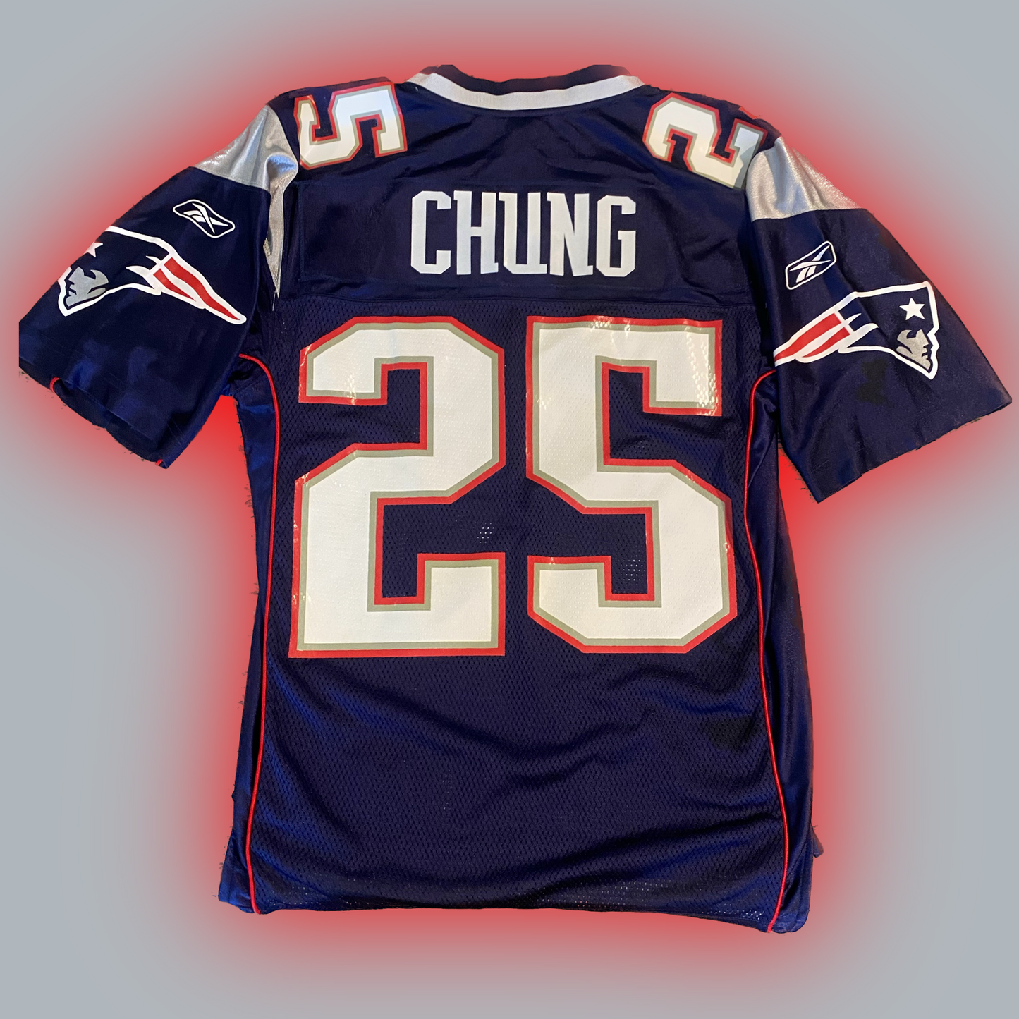 New England Patriots Patrick Chung (#25) Authentic Reebok™️ Home Navy Replica Jersey