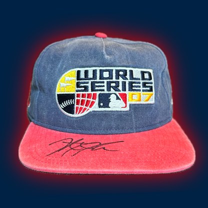 Boston Red Sox Authentic New Era™️ 2007 World Series Snapback Autographed by Jonathan Papelbon (#58)