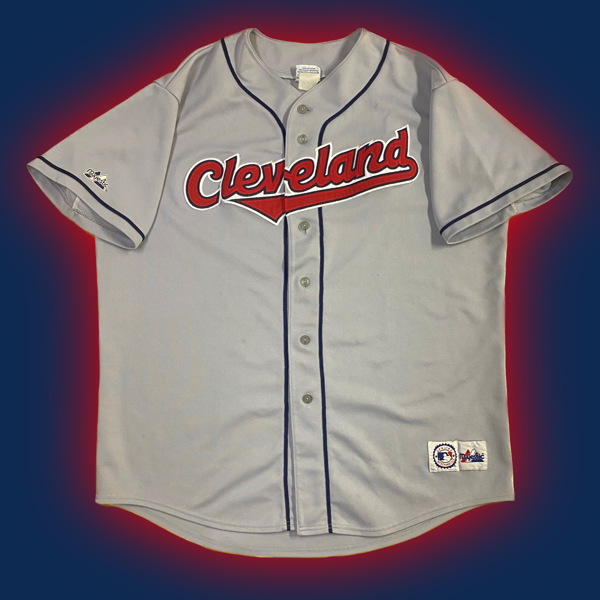 Gray indians deals jersey