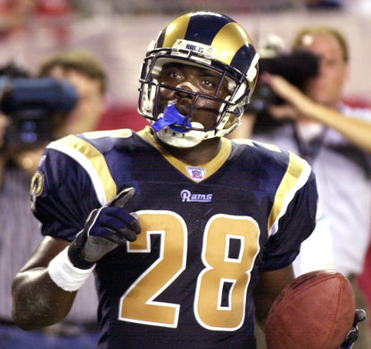 St. Louis Rams Marshall Faulk (#28) Authentic NFL Reebok Replica Jersey